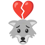 Wolf + gebrochenes Herz