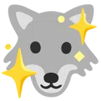 Wolf + funkelndes Herz