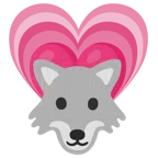 Wolf + wachsendes Herz