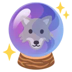 Wolf + Kristallkugel