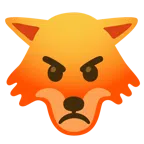 Wolf + schmollendes Gesicht
