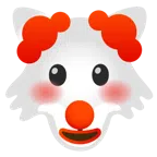 Wolf + Clown-Gesicht