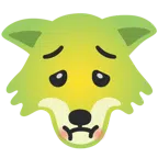 Wolf + würgendes Gesicht