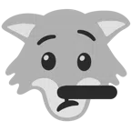 Wolf + lügendes Gesicht