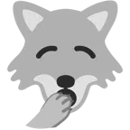 Wolf + gähnendes Gesicht