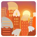 Fuchs + Sonnenuntergang in der Stadt