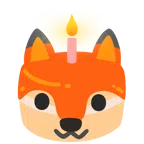 Fuchs + Geburtstagskuchen