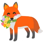 Fuchs + Blumenstrauß