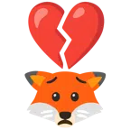 Fuchs + gebrochenes Herz