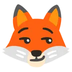 Fuchs + süffisant lächelndes Gesicht
