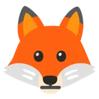 Fuchs + neutrales Gesicht