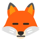 Fuchs + ausdrucksloses Gesicht