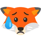Fuchs + trauriges aber erleichtertes Gesicht