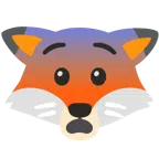 Fuchs + ängstliches Gesicht