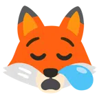 Fuchs + schläfriges Gesicht