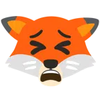 Fuchs + müdes Gesicht