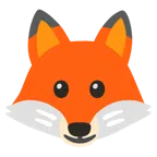 Fuchs + leicht lächelndes Gesicht