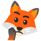 Fuchs + nachdenkendes Gesicht