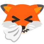 Fuchs + niesendes Gesicht