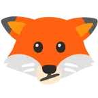 Fuchs + Gesicht mit schrägem Mund