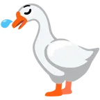 gęś + senna twarz