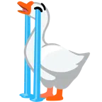 gęś + głośno płacząca twarz