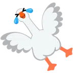 gęś + tarza się ze śmiechu