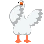 gęś + ziewająca twarz