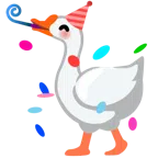 gęś + świętująca twarz