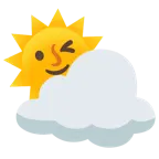 Sonne mit Gesicht + Wolke