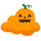 Halloweenkürbis + Wolke