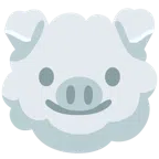 Schweinegesicht + Wolke