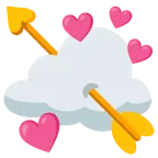 Herz mit Pfeil + Wolke