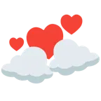 kreisende Herzen + Wolke