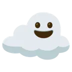 visage rieur + nuage
