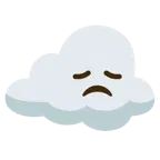 disappointed face + cloud