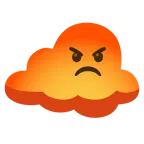 enraged face + cloud