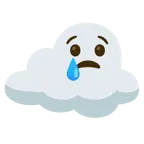 cara llorando + nube