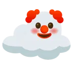 cara de payaso + nube