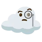 face with monocle + cloud
