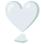 exclamación de corazón + nube