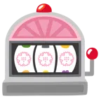 slot machine + fiore bianco