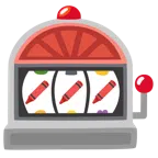 slot machine + pastello a cera