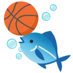 バスケットボール + 魚
