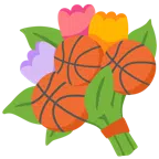 バスケットボール + 花束