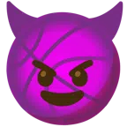 バスケットボール + 笑った悪魔