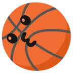 palla da pallacanestro + faccina che bacia