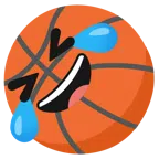 palla da pallacanestro + ridere a crepapelle
