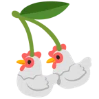 kura + wiśnie