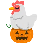 kura + dynia na halloween